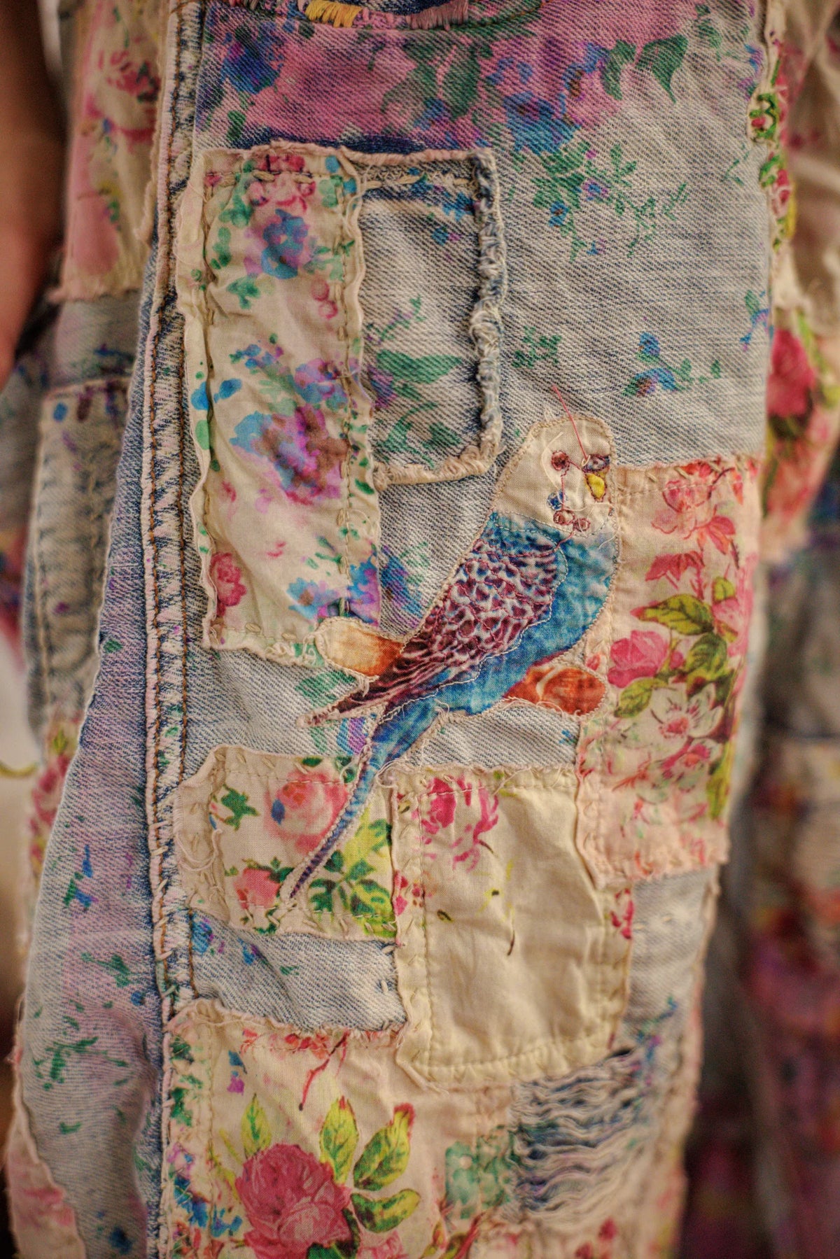 Дънкови шорти Floral Miner Allium Wash 