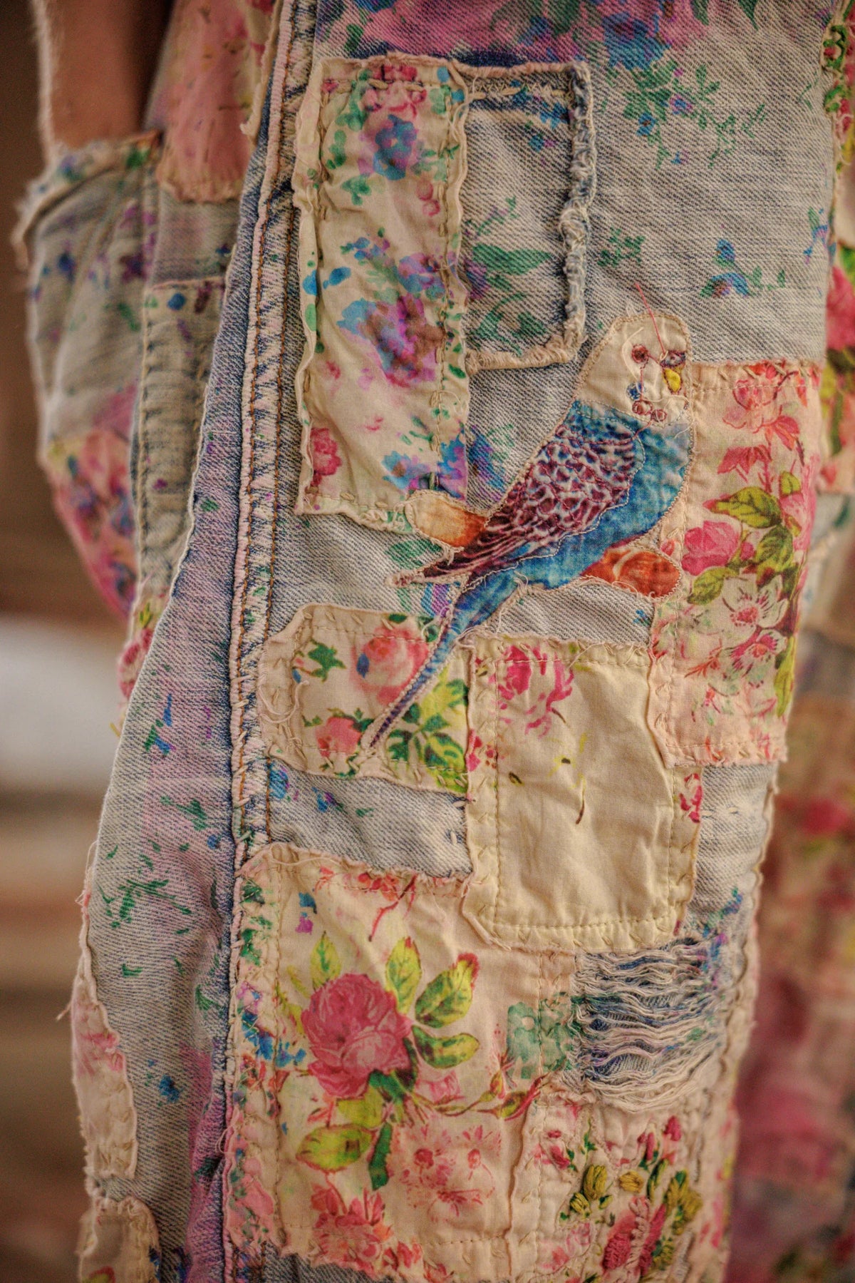 Дънкови шорти Floral Miner Allium Wash 