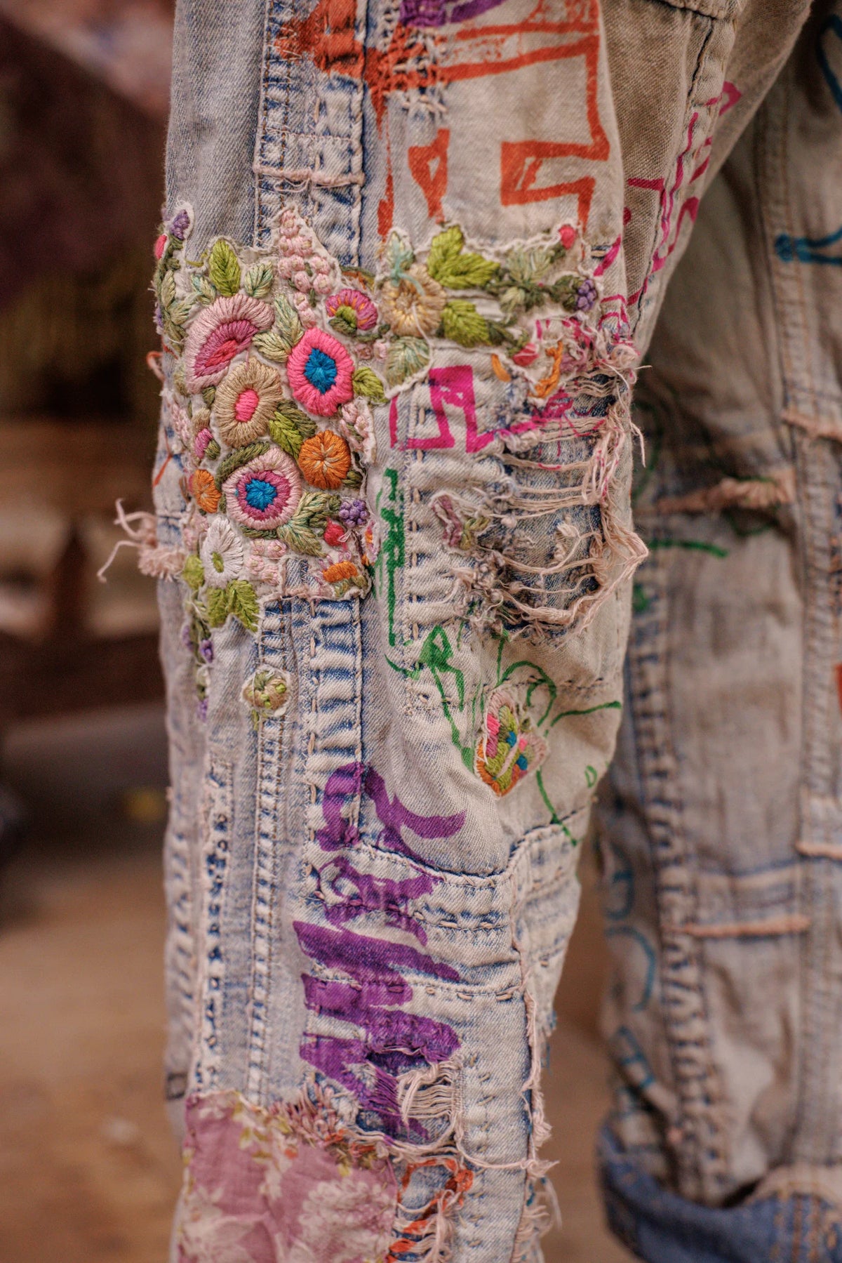 Amor Amor Miner Denims Ξεθωριασμένο Indigo 