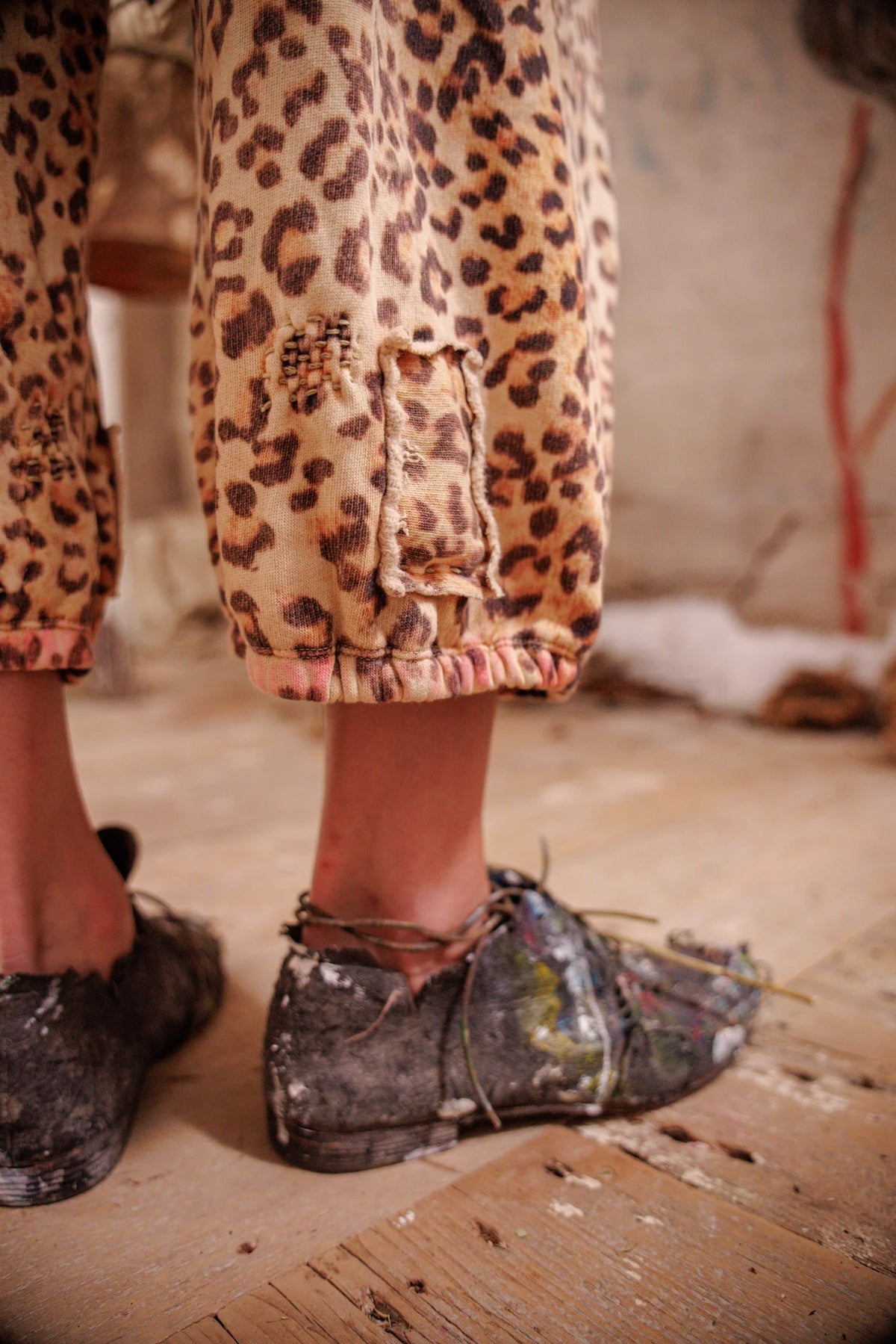 Leopard Cali Sweat Shorts