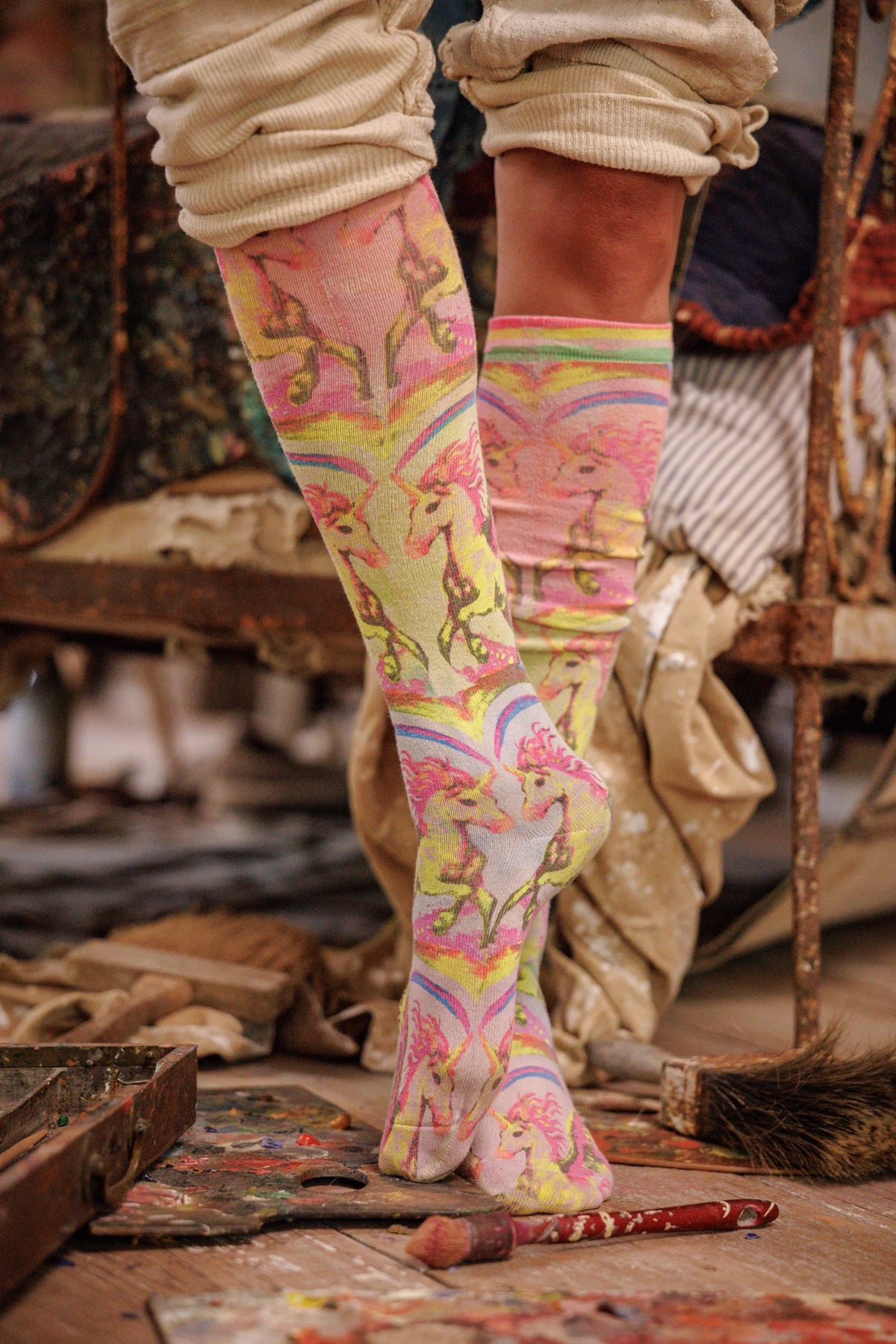 Printed OTK Socks
