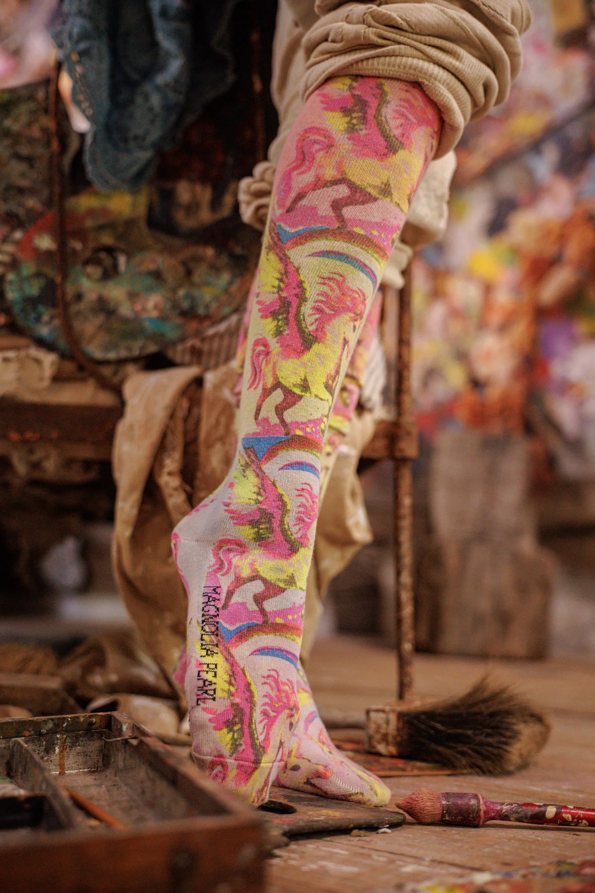 Printed OTK Socks