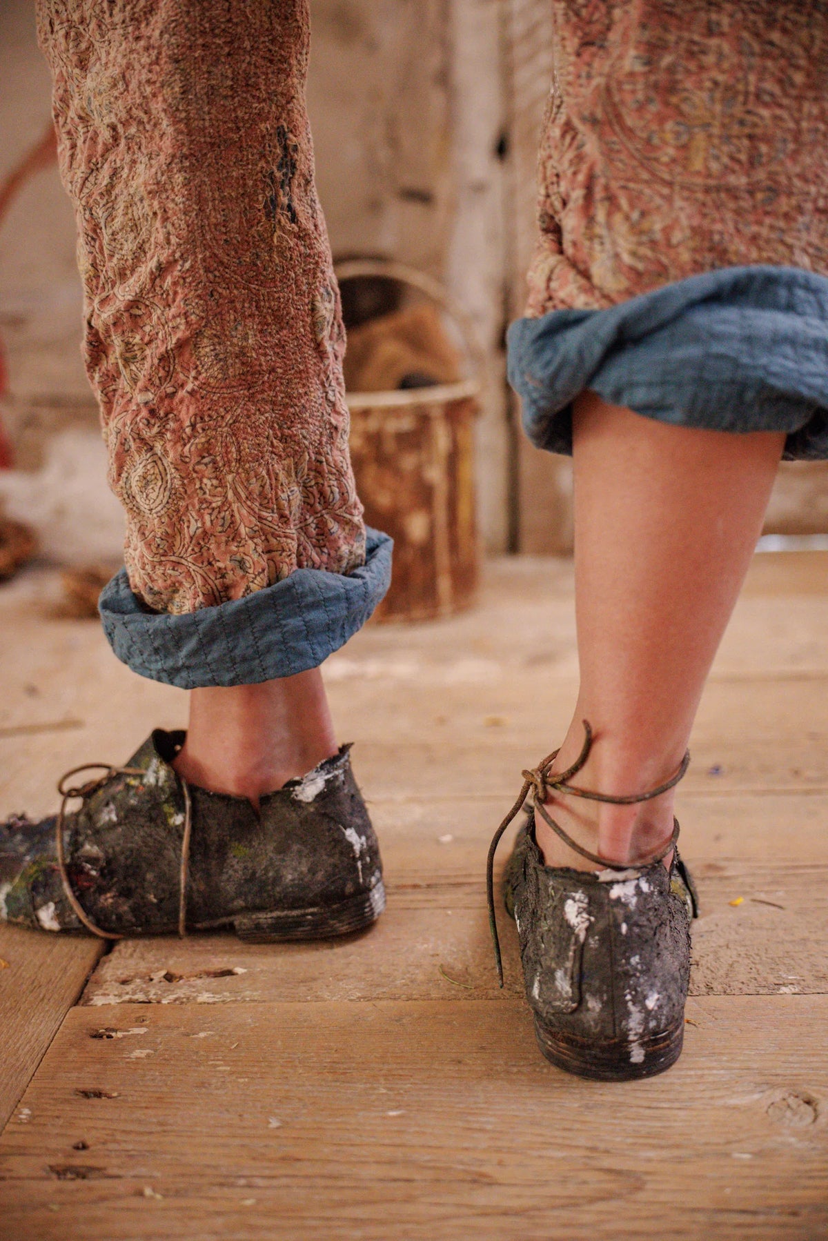 Quilted Blockprint Roe Pants