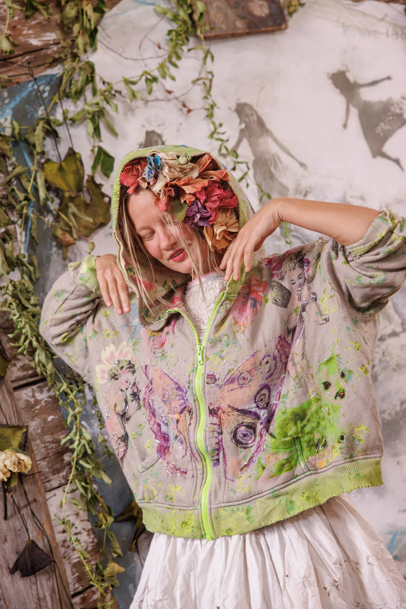 Cherub Butterfly Mystics Altar Zip Hoodie - Image 2