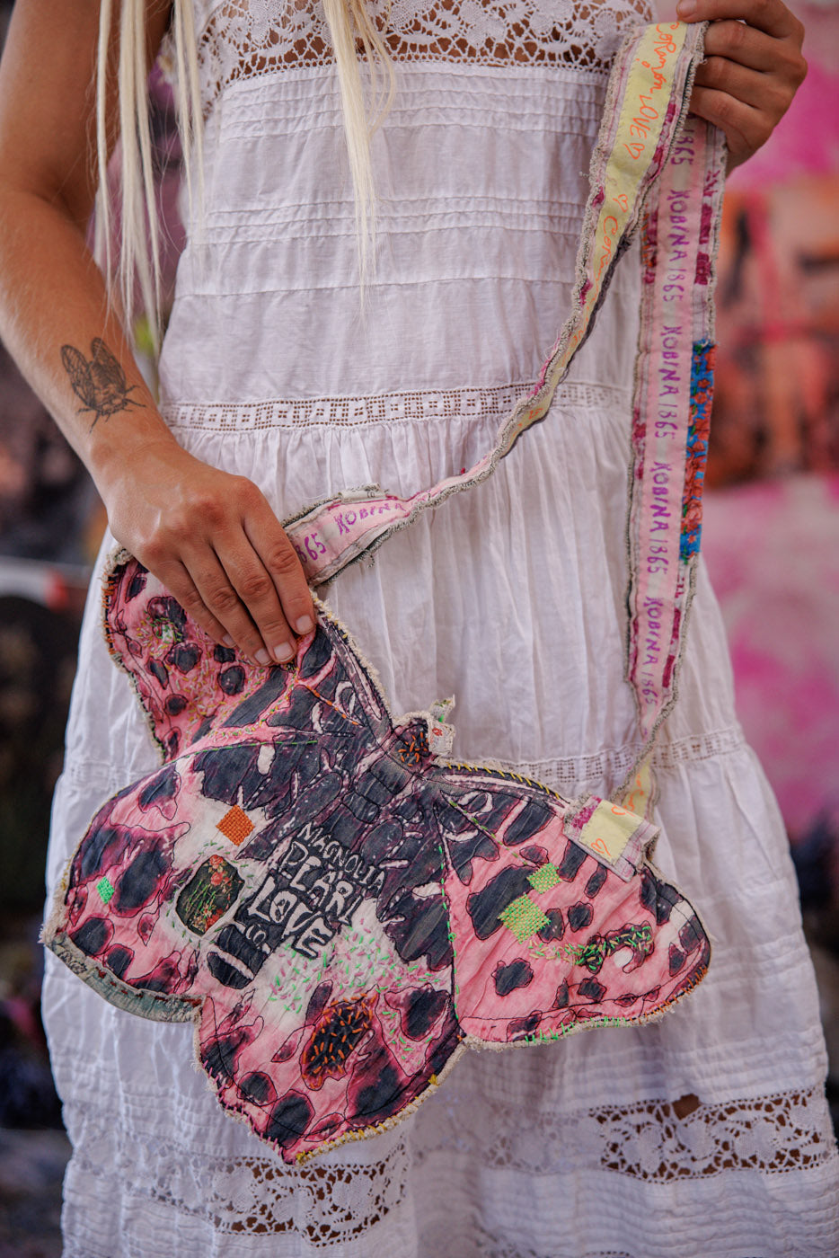 Crossbody Butterfly Bag Magnolia Pearl Clothing