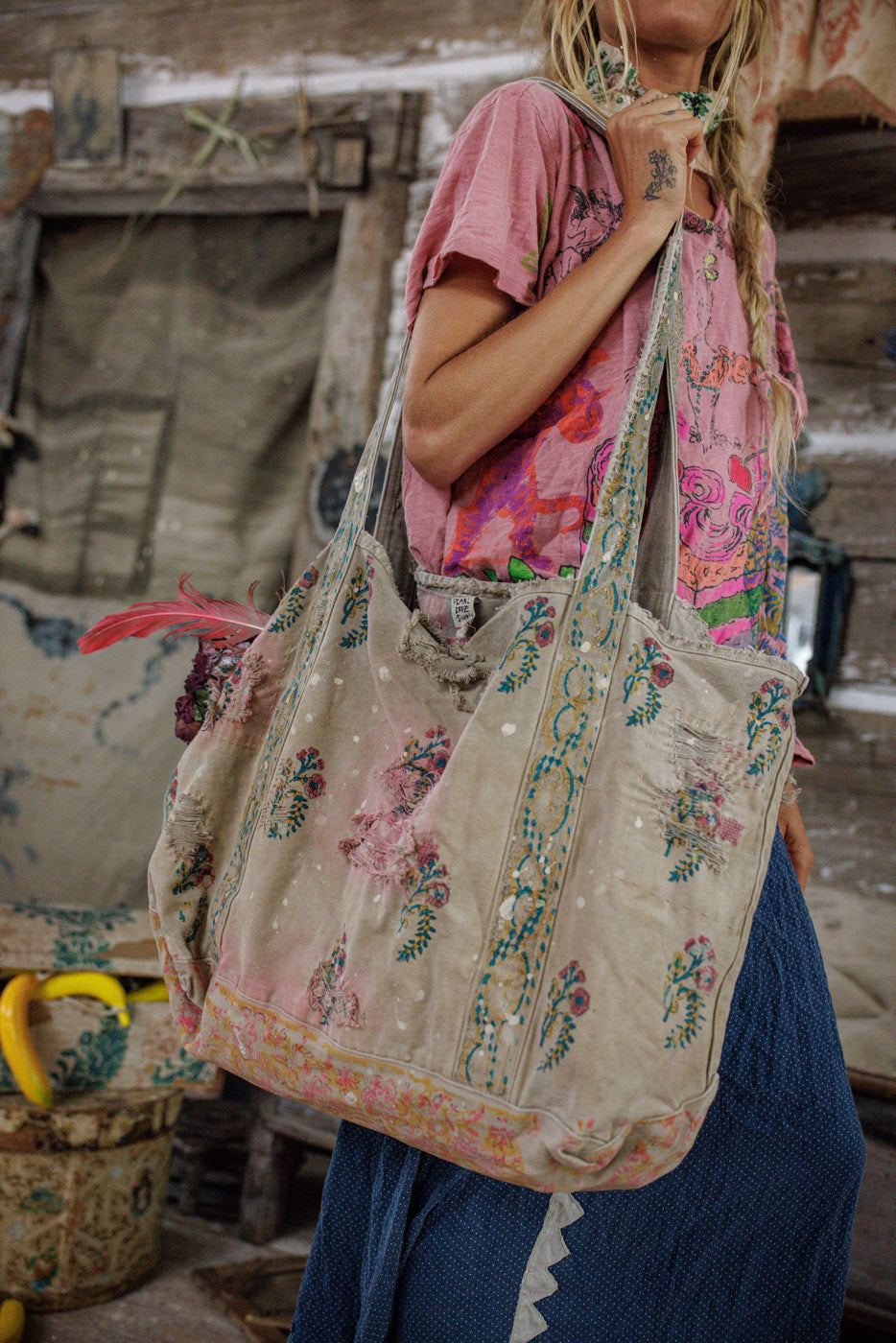 Bolso de Cubo Blockprint 