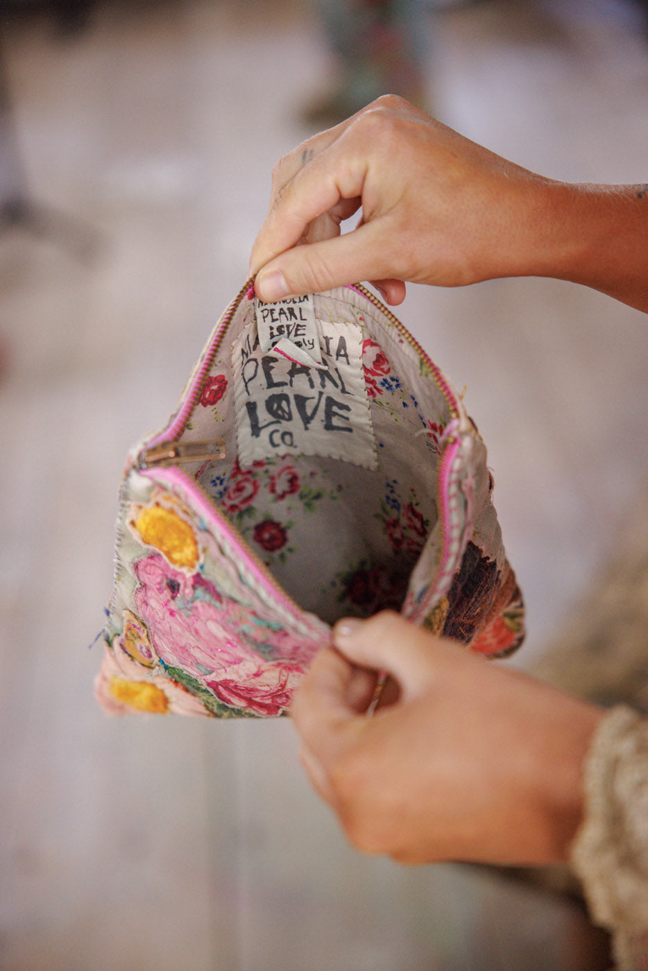 Quilted Bunny Burro Pouch Magnolia Pearl Clothing