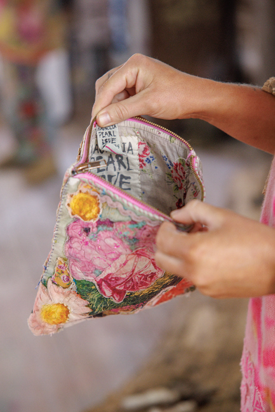 Quilted Bunny Burro Pouch Magnolia Pearl Clothing