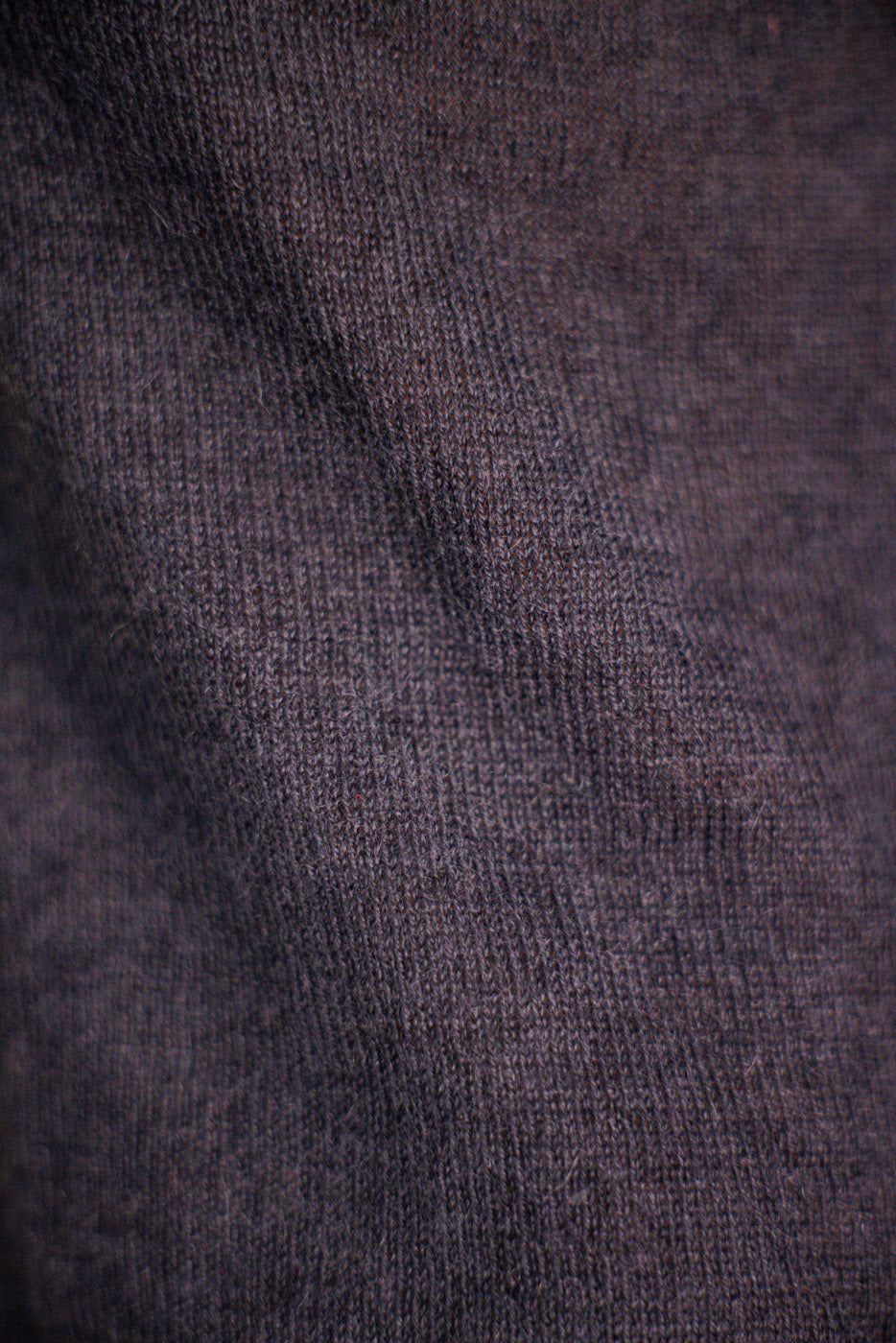 Dark charcoal knit cashmere close-up, Magnolia Pearl artisan vintage whimsical clothing fabric