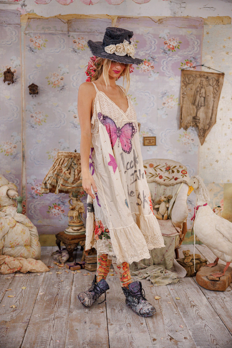 Eyelet Avril Tank Dress Magnolia Pearl Clothing