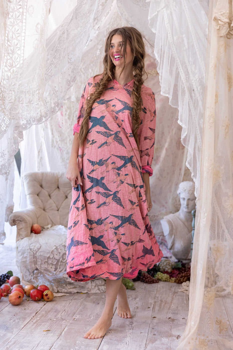 Vestido con capucha Bird Viggo 