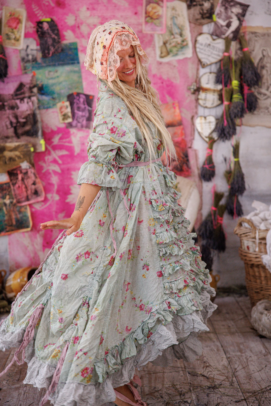 Amadeus Ruffle Gown Magnolia Pearl Clothing