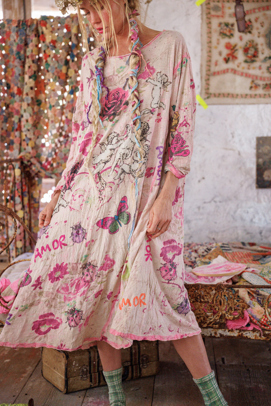 Cherub Amor Viggo Tee Dress Magnolia Pearl Clothing