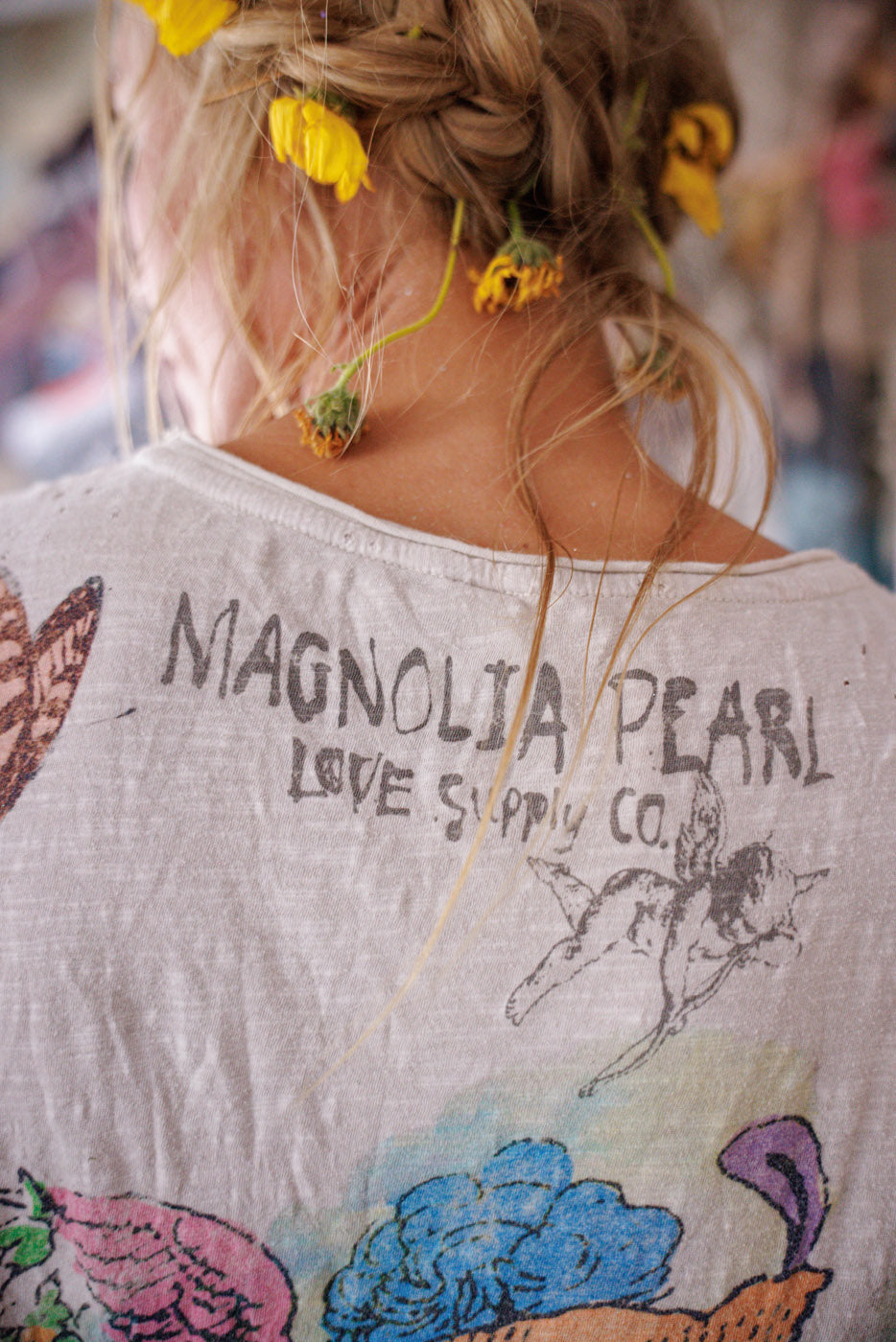 Magiškos magnolijos T suknelė Mėnesiena 