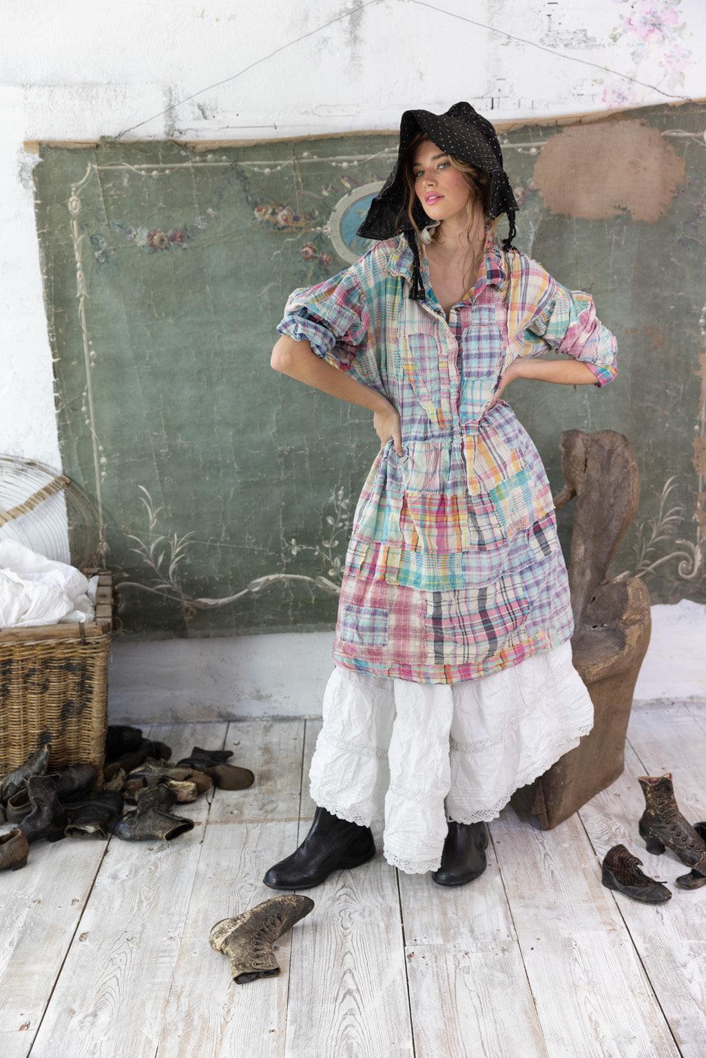 Patchwork Tora Dress - Magnolia Pearl Clothing