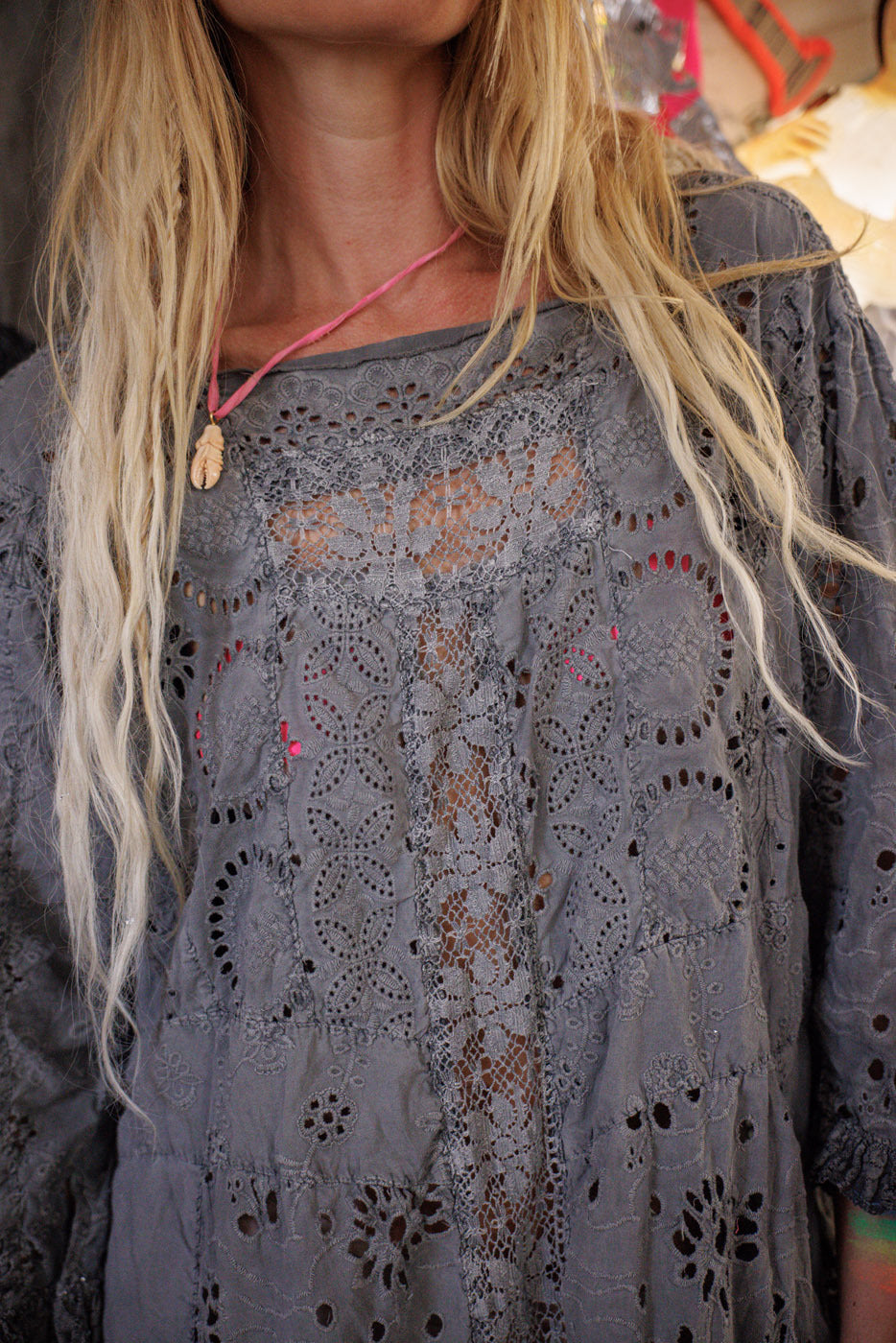 Vestido Dulcie con Ojales 