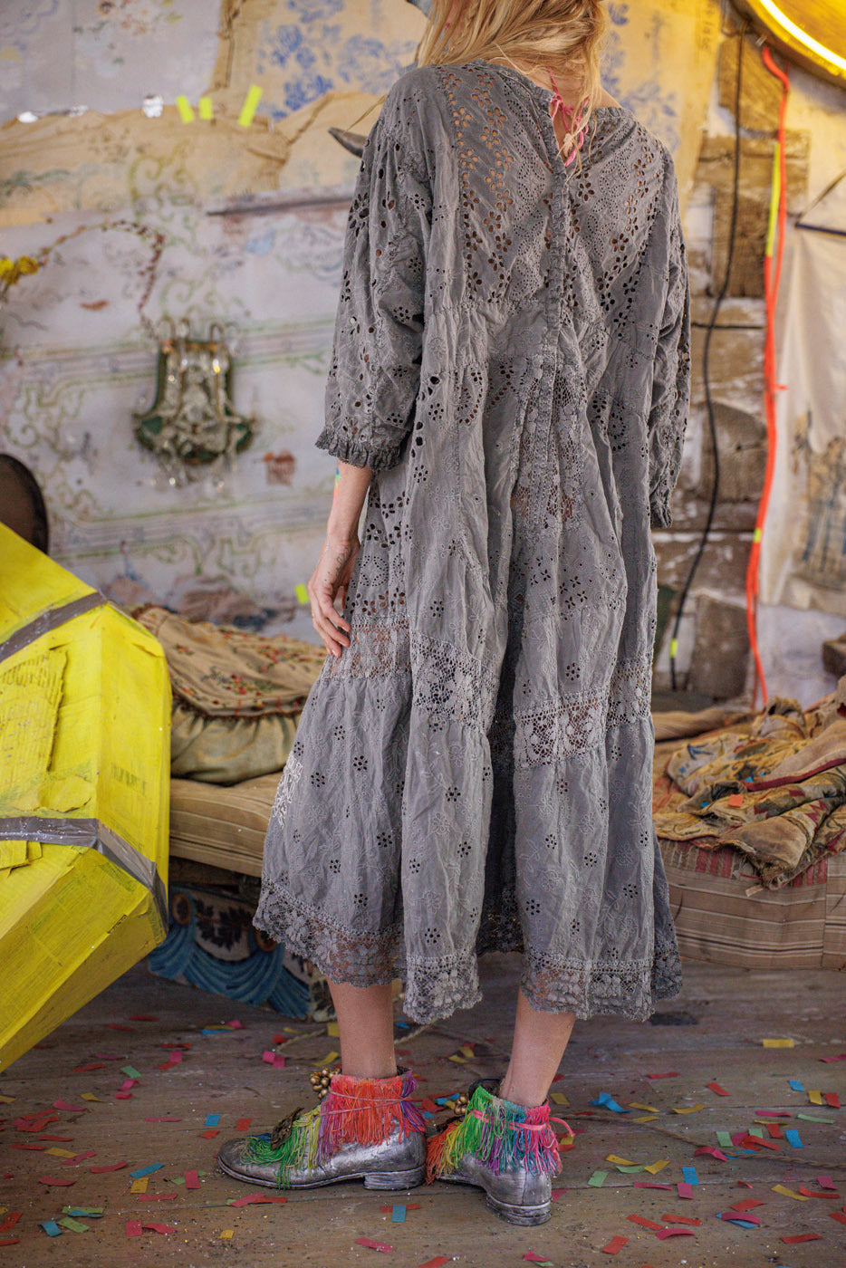 Vestido Dulcie con Ojales 