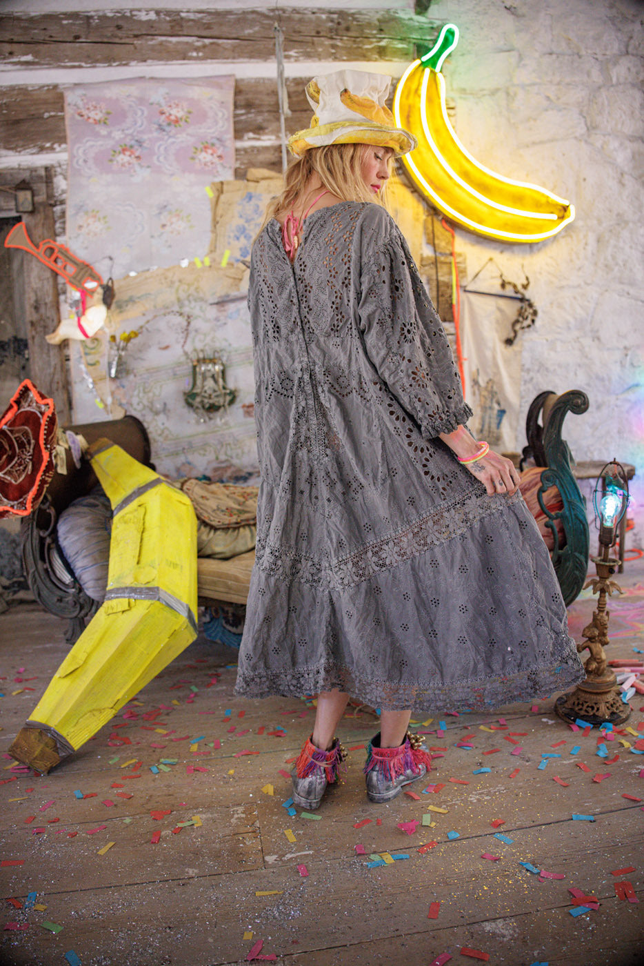 Vestido Dulcie con Ojales 