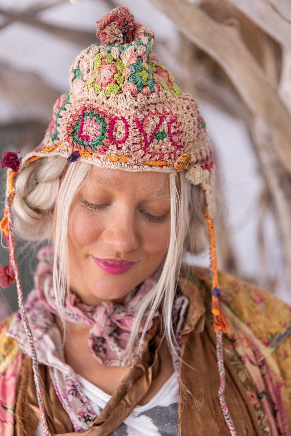 Quiltwork Brux Trapper Hat Magnolia Pearl Clothing