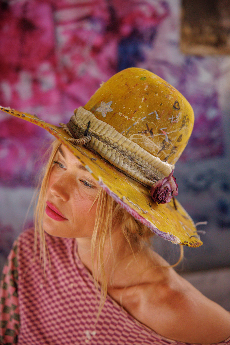 Artist Open Crown Hat Magnolia Pearl Clothing