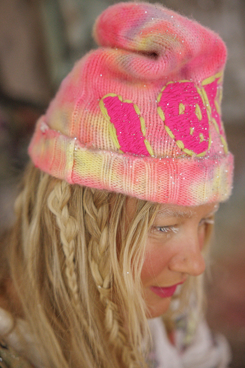 Love Beanie Magnolia Pearl Clothing cashmere tie dye print