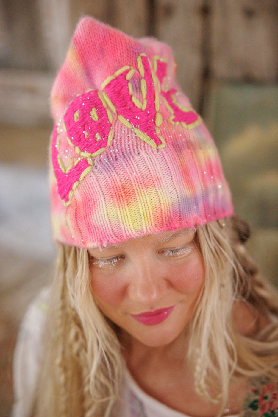 Love Beanie Magnolia Pearl Clothing cashmere tie dye print