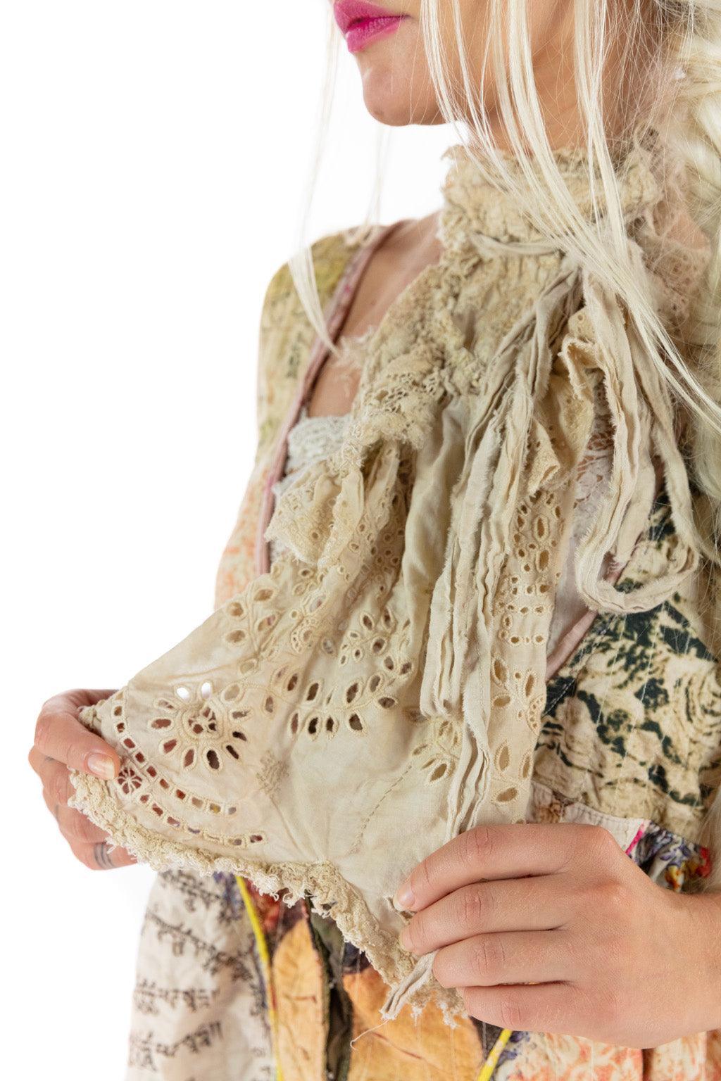 Eyelet Odet Jabot - Magnolia Pearl Clothing