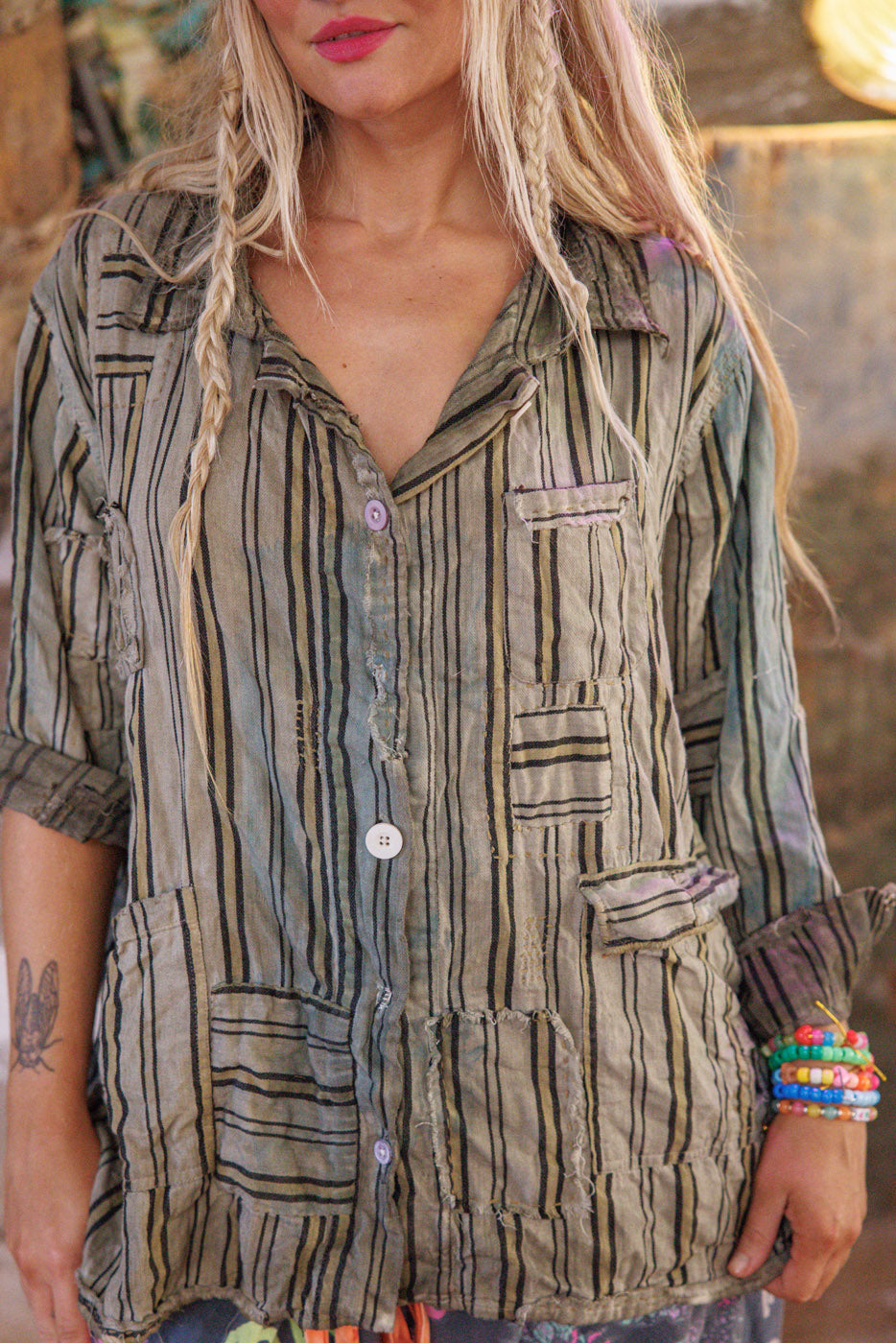 Strawberry Jacket Magnolia Pearl Clothing with stripes