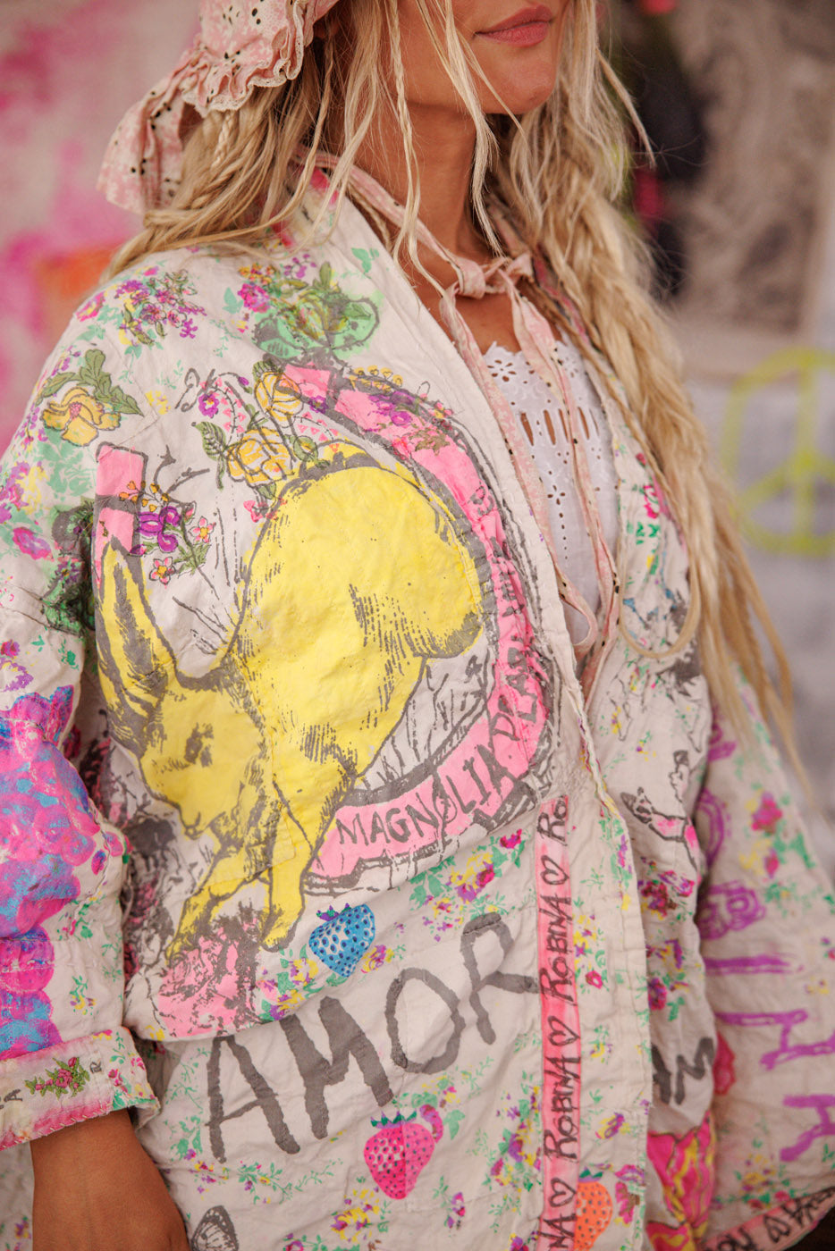 Quilted Daigo Kimono Magnolia Pearl Clothing