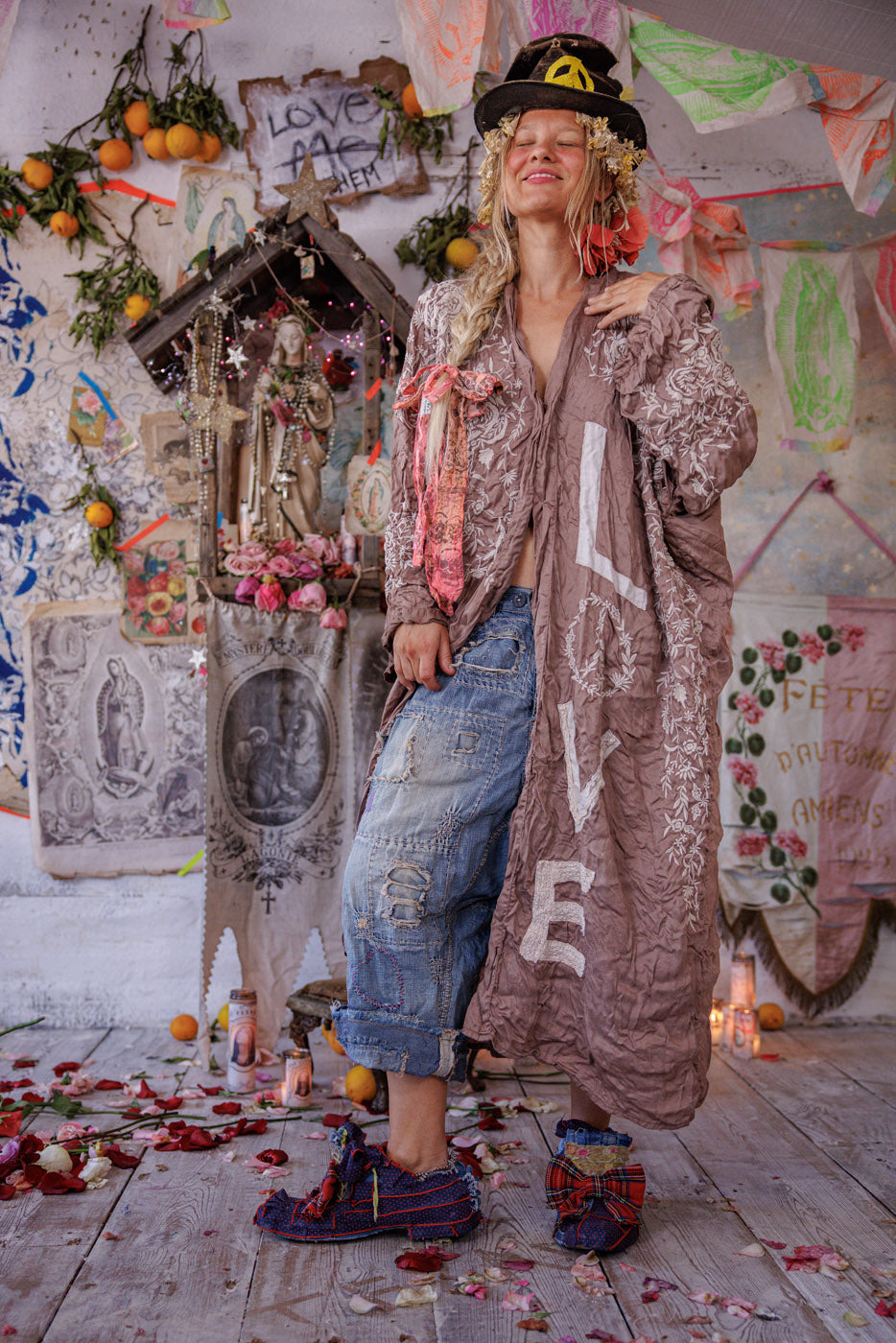 Applikert Velsignet Kimono 