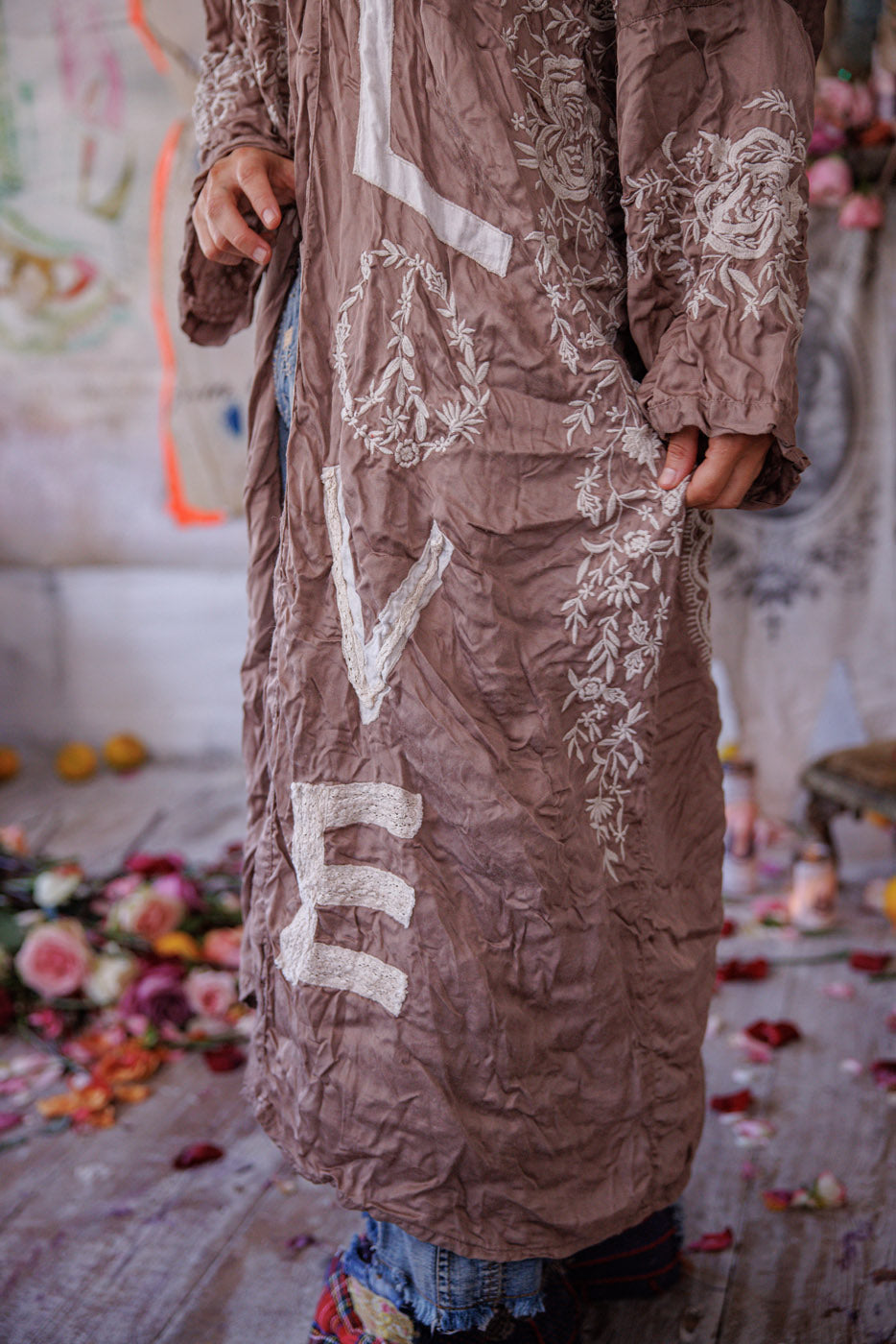 Applikert Velsignet Kimono 