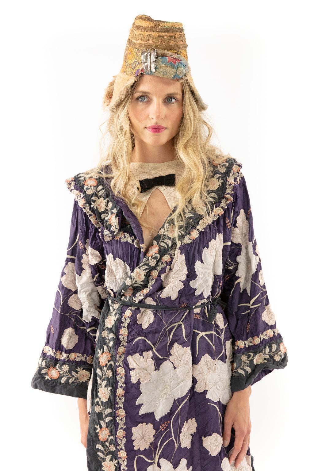 Floral Appliqué Danji Kimono - Magnolia Pearl Clothing