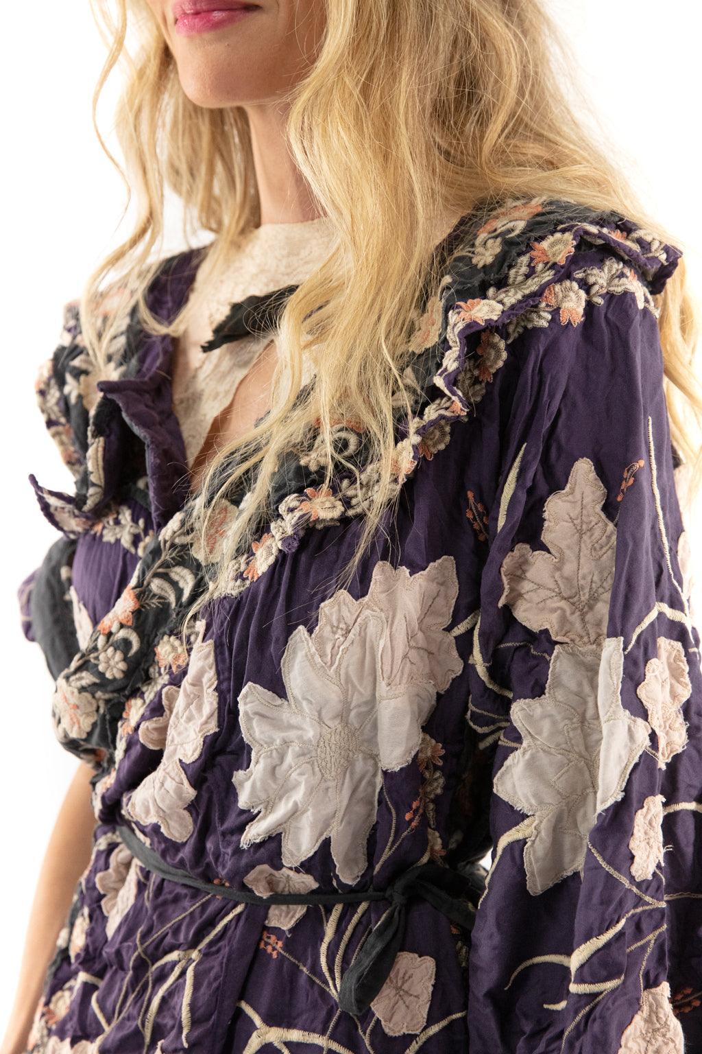 Floral Appliqué Danji Kimono - Magnolia Pearl Clothing