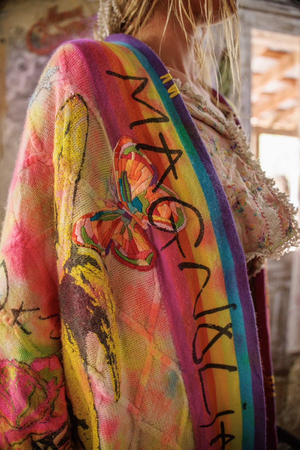 Kimono Madonna a Maglia Grossa 