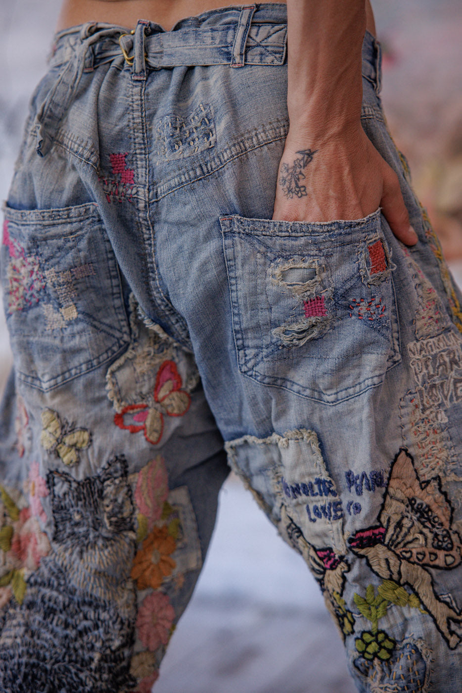 Broderede Toby Miner Denim 