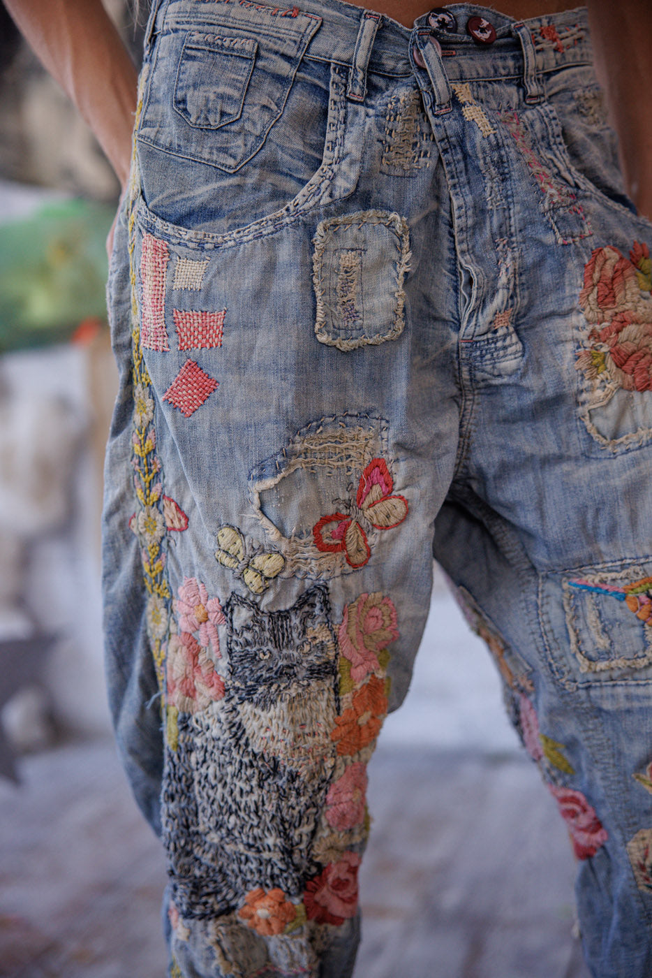 Broderede Toby Miner Denim 