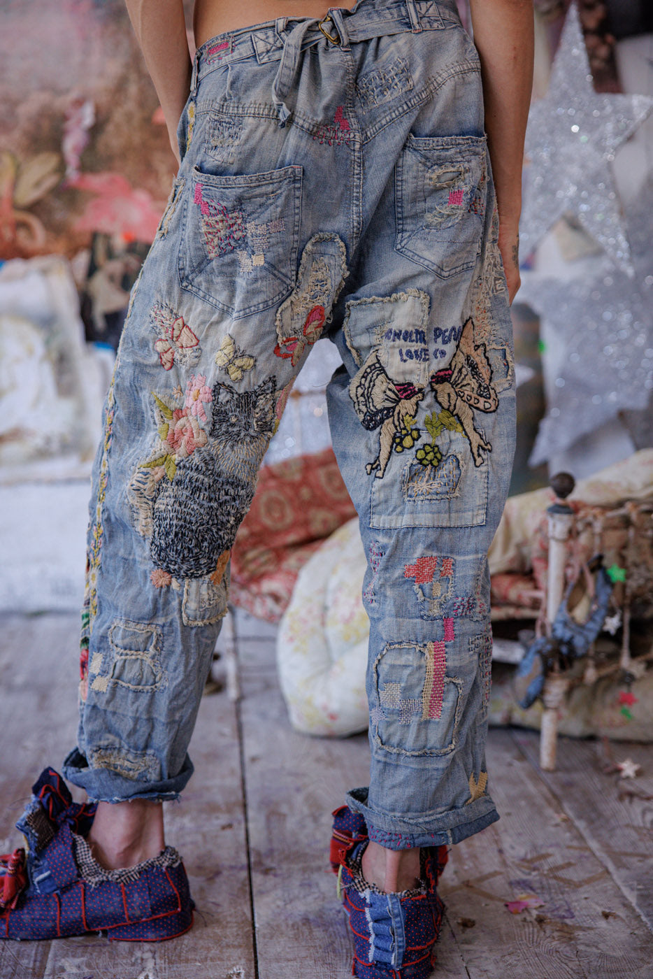 Broderede Toby Miner Denim 