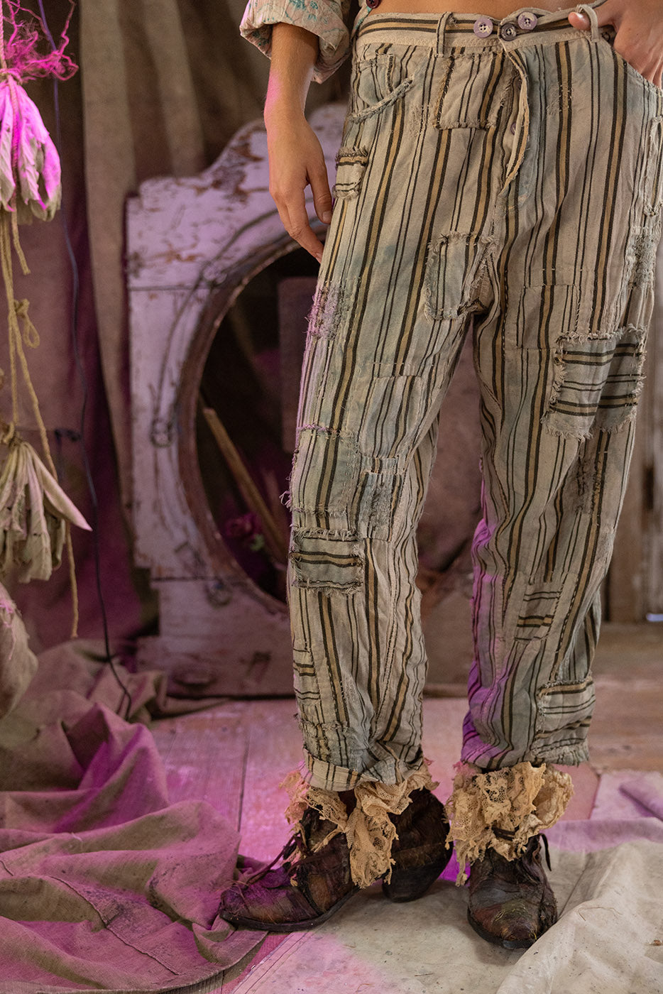 Striped Miner Pants Magnolia Pearl Clothing