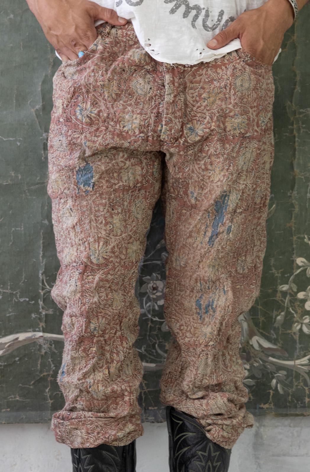 Quilted Blockprint Roe Pants