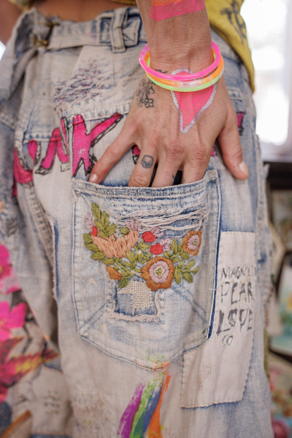 Valentine Crop Denims Falmet Indigo 