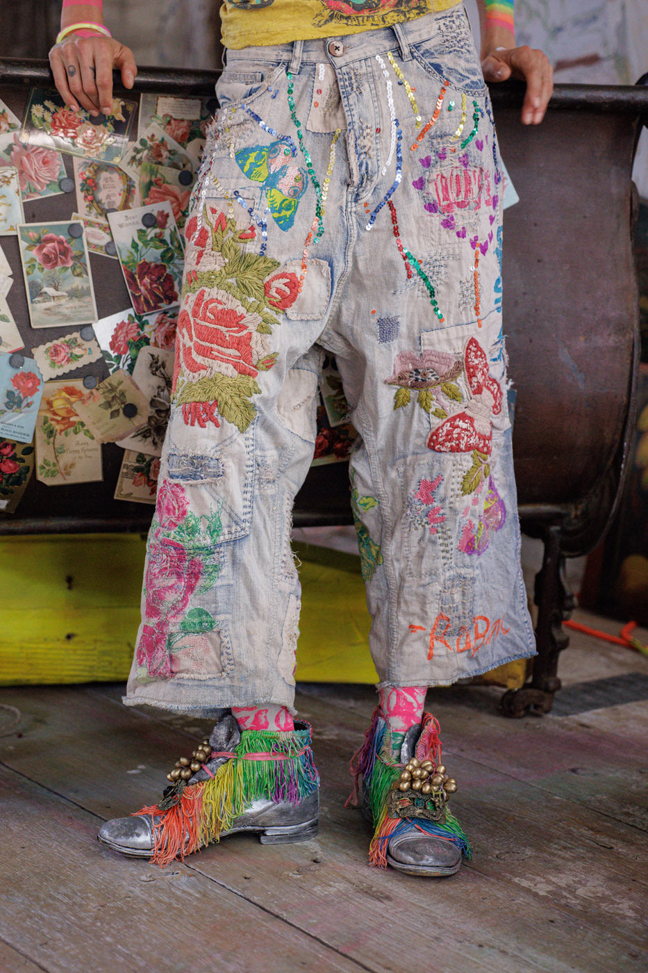 Valentine Crop Denims Falmet Indigo 