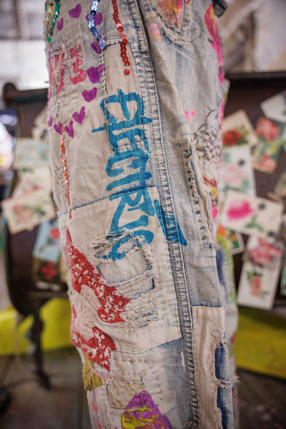 Valentine Crop Denims Falmet Indigo 