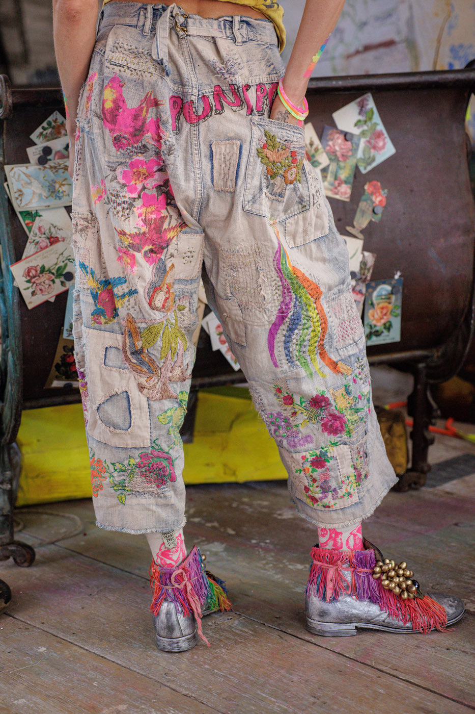 Valentine Crop Denims Falmet Indigo 