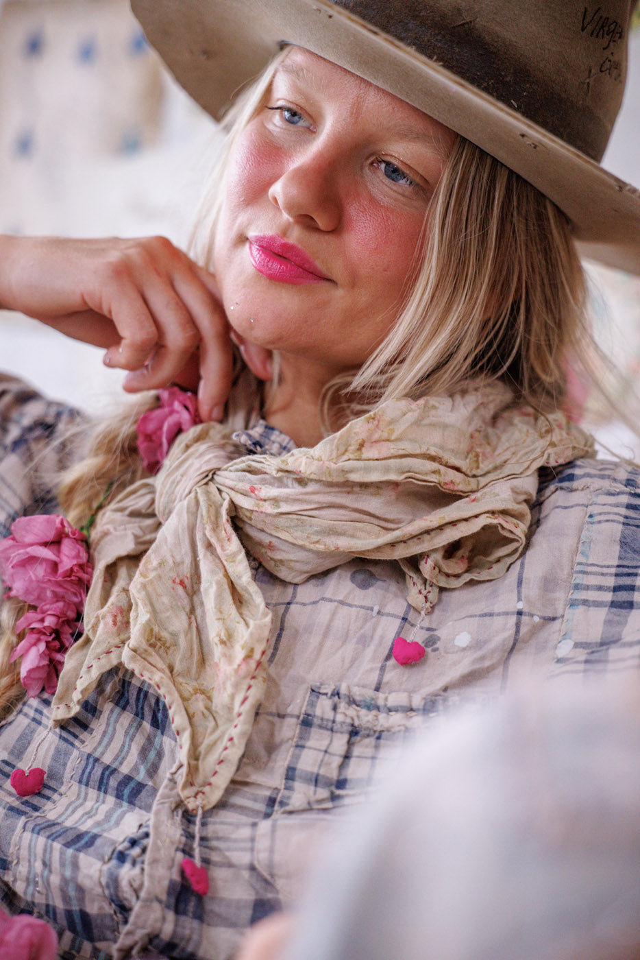 Heart Tassel Scarf Magnolia Pearl Clothing