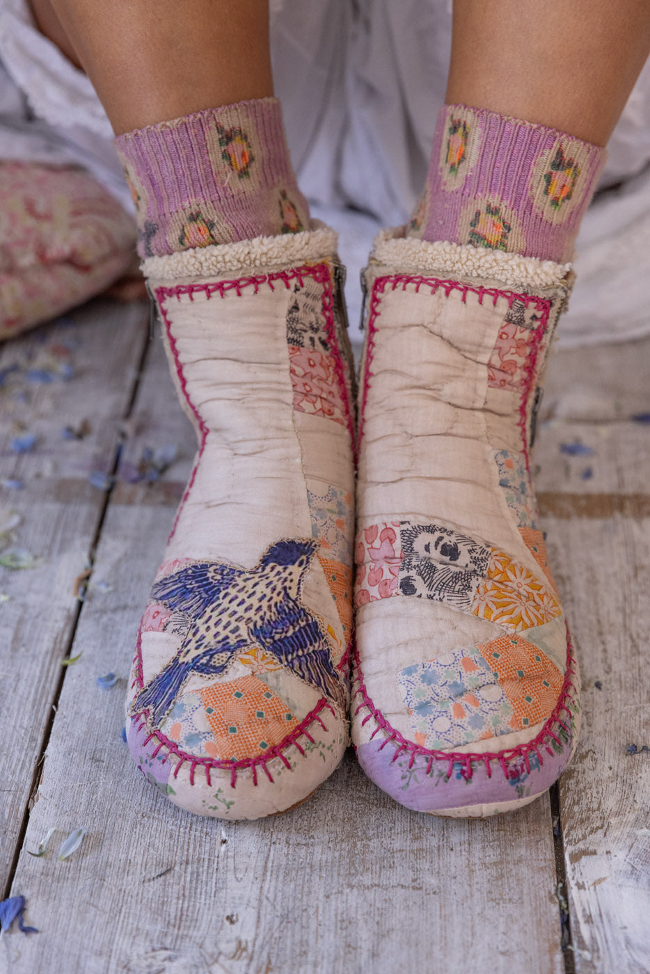 Dessus en patchwork Topsannah Moccasins 