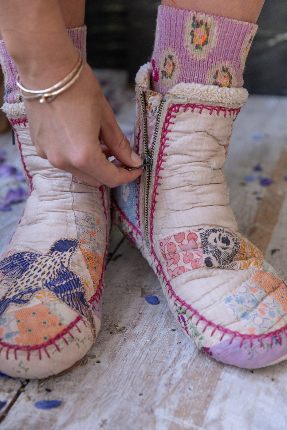 Dessus en patchwork Topsannah Moccasins 