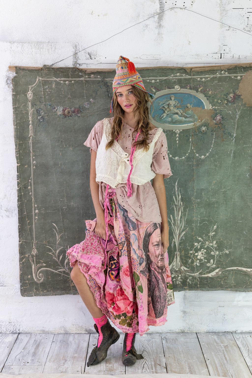 Patchwork Sascha Wrap Skirt - Magnolia Pearl Clothing