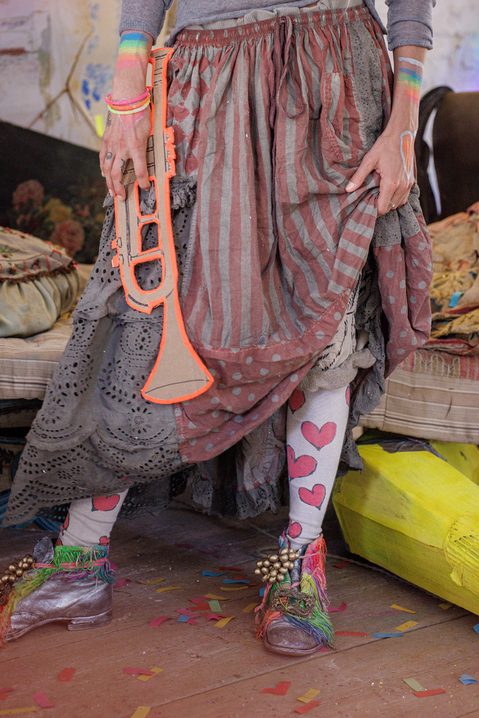 Stykkevis Zima Nederdel Stor Top Rød 