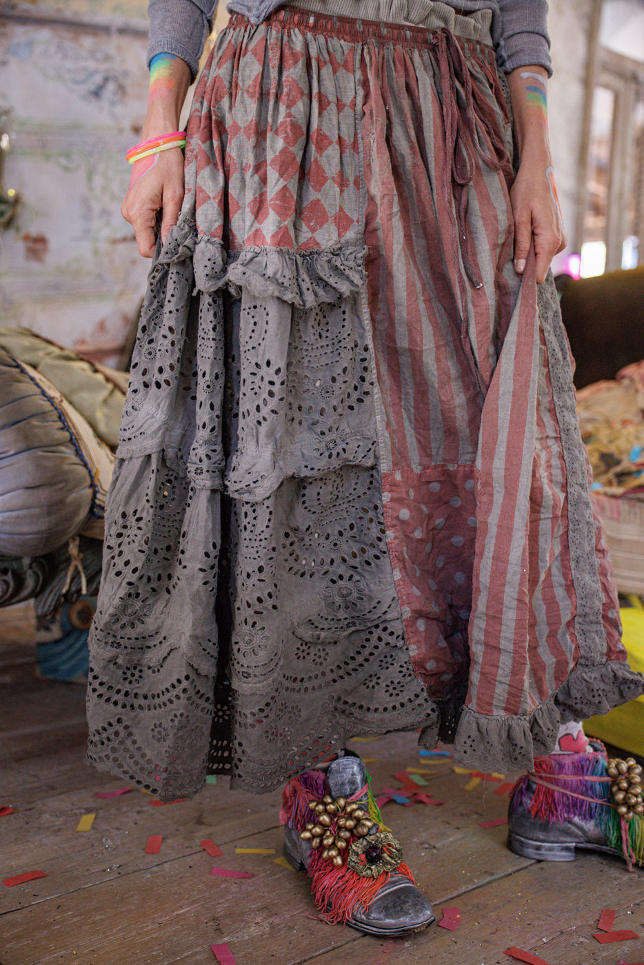 Stykkevis Zima Nederdel Stor Top Rød 