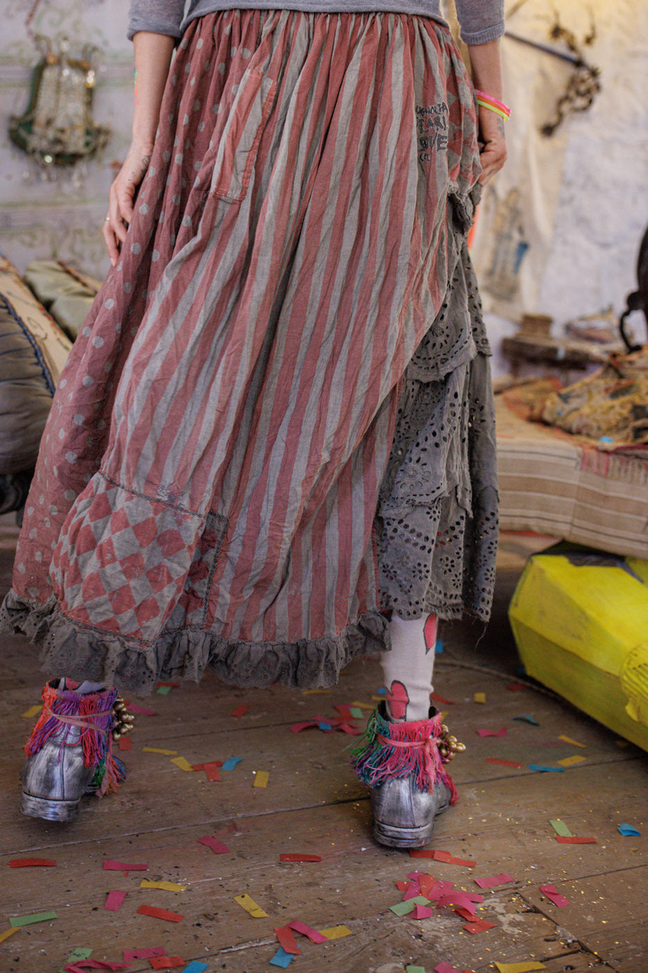 Stykkevis Zima Nederdel Stor Top Rød 